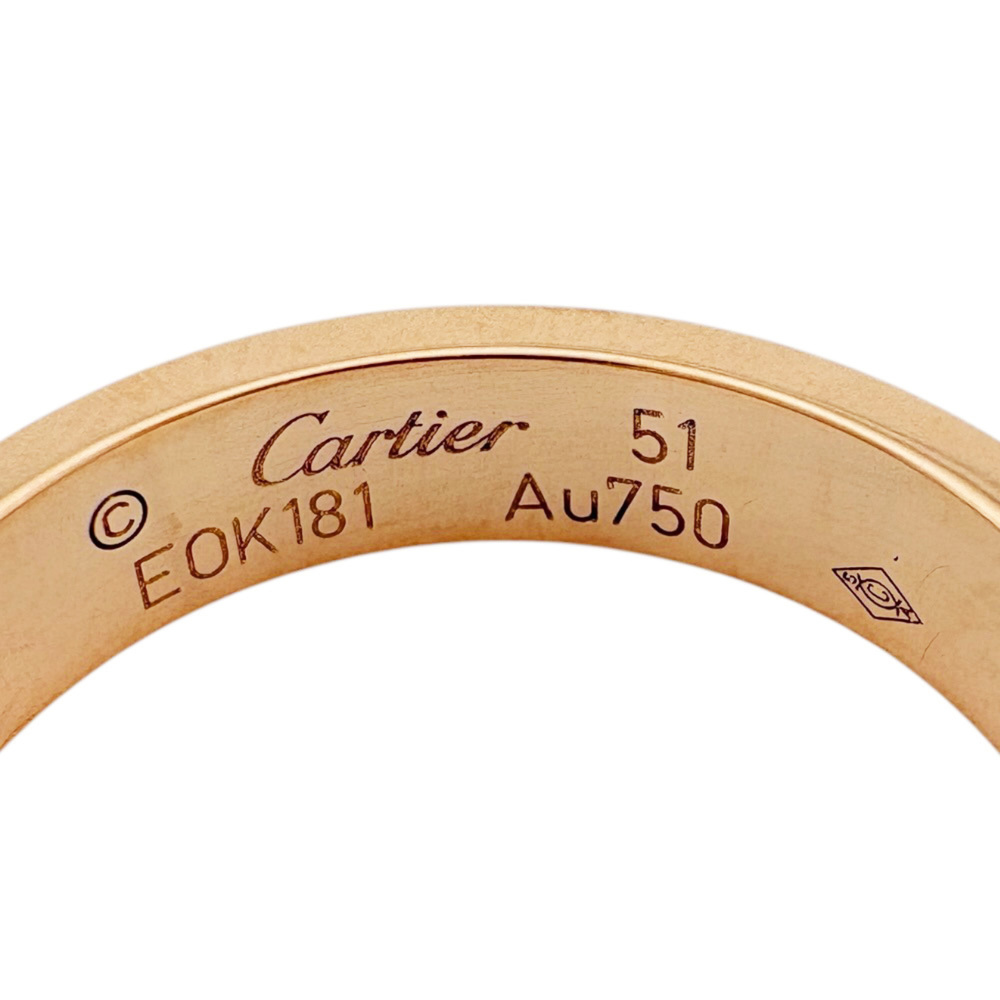 CARTIER 18k Gold Diamond Love Ring - Picture 6 of 6